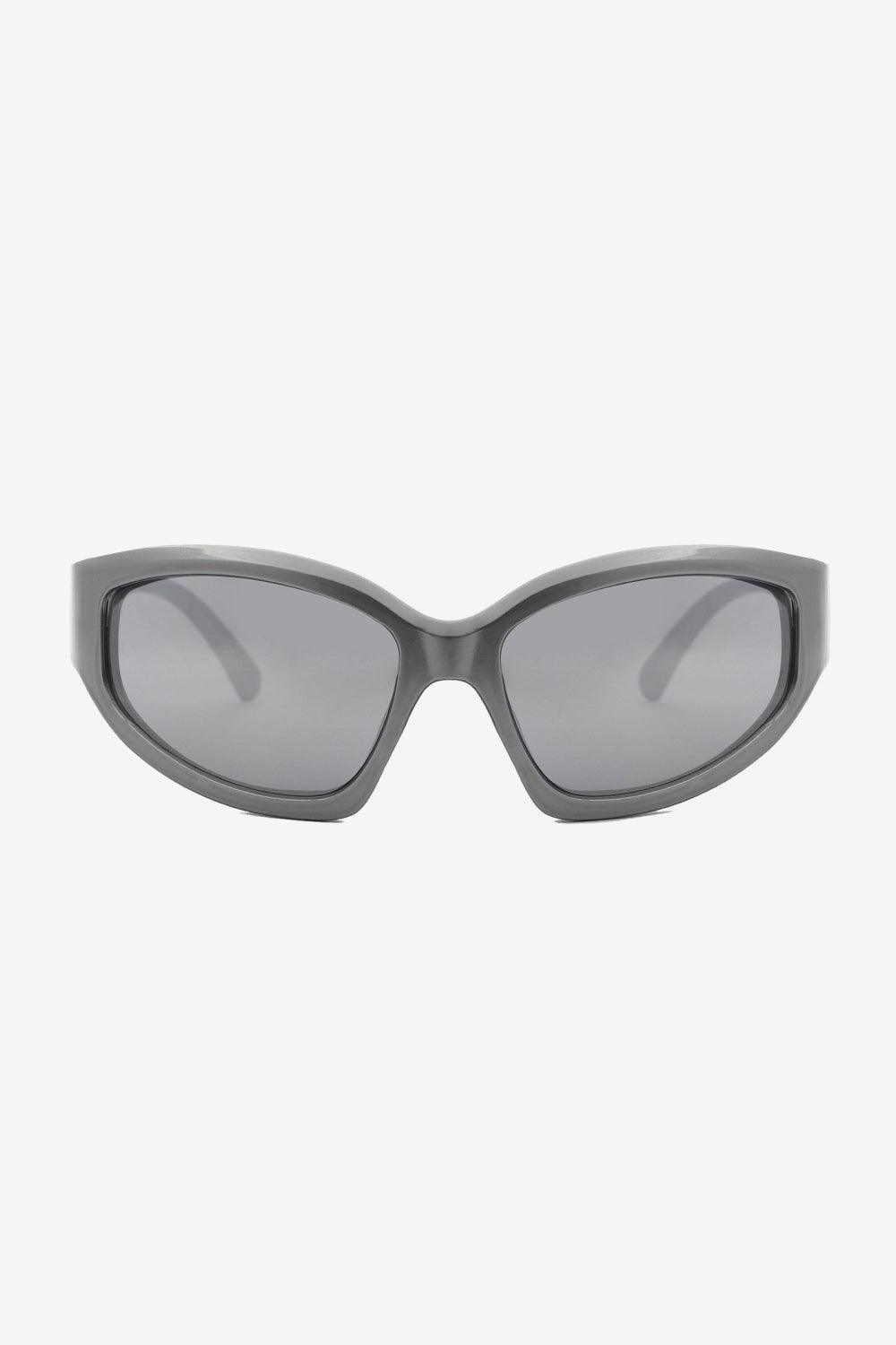 Wonderful Mid Gray Cat Eye Polycarbonate Sunglasses - MXSTUDIO.COM