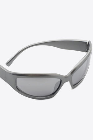 Wonderful Mid Gray Cat Eye Polycarbonate Sunglasses - MXSTUDIO.COM