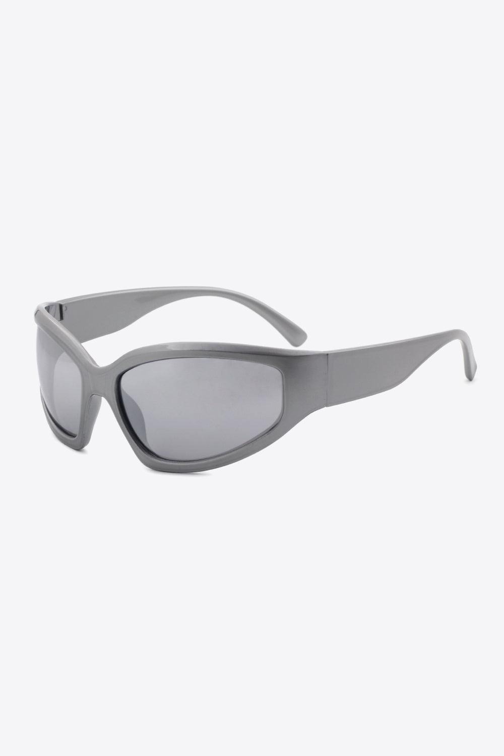 Wonderful Mid Gray Cat Eye Polycarbonate Sunglasses - MXSTUDIO.COM