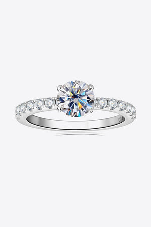Wonderful Treasure Side Stone Moissanite Ring - MXSTUDIO.COM