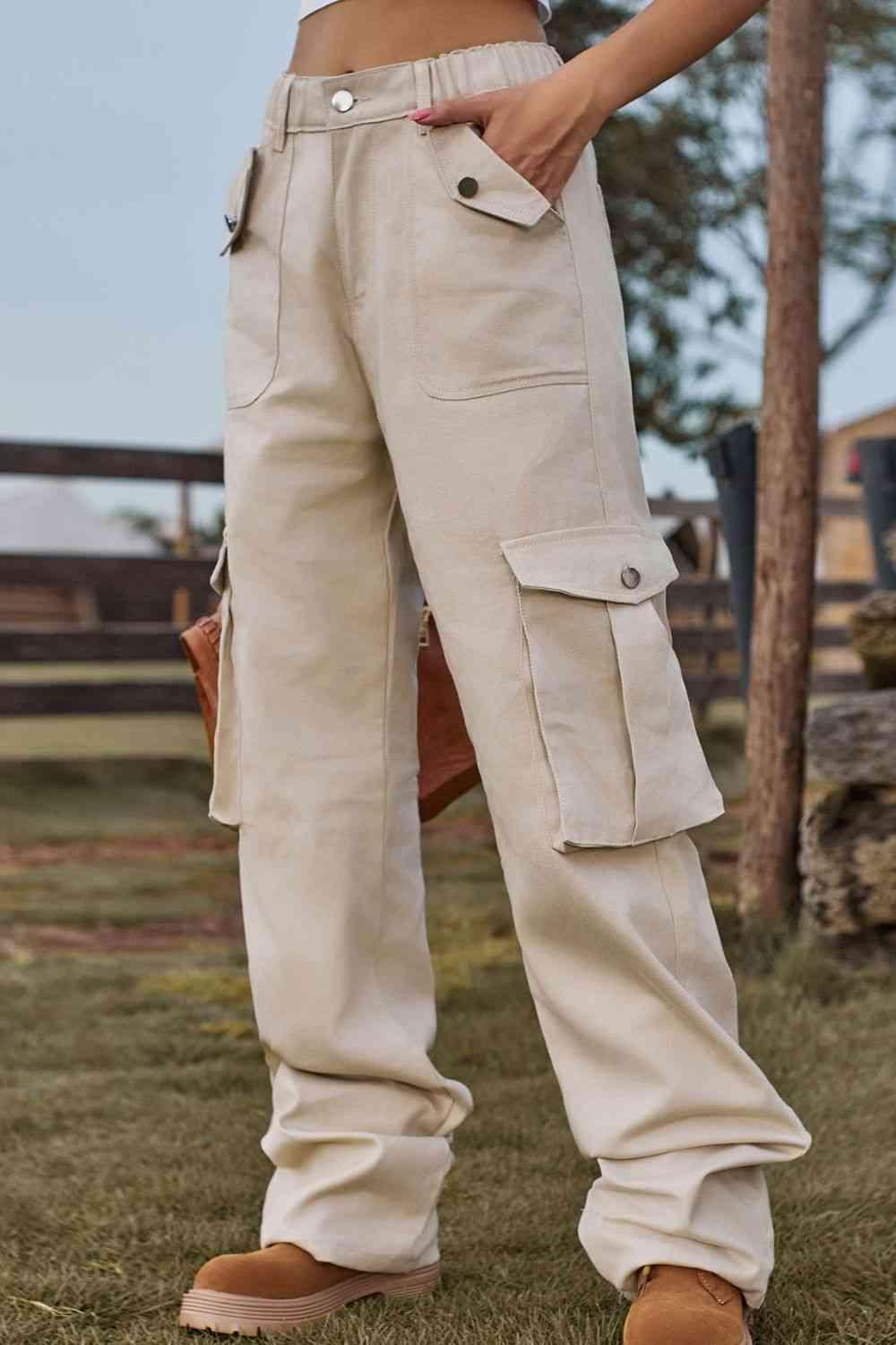 Yesteryear Vibe Relaxed Fit Cargo Pants - MXSTUDIO.COM