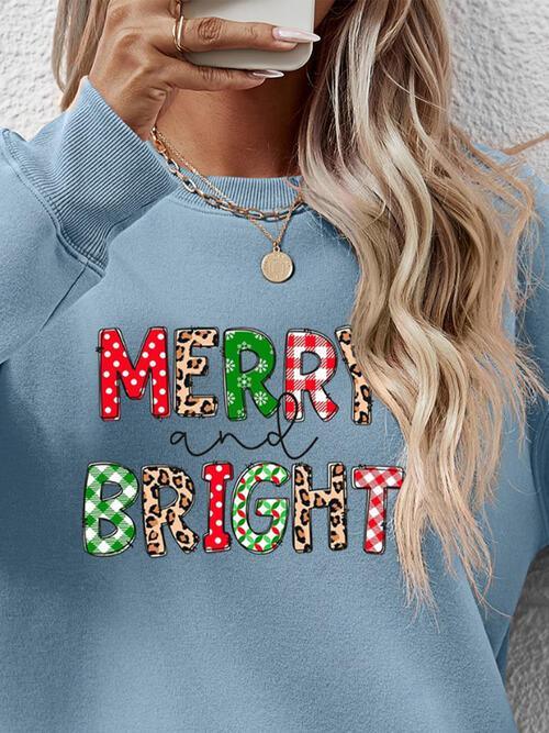 Yuletide Stunner Merry And Bright Sweatshirt-MXSTUDIO.COM