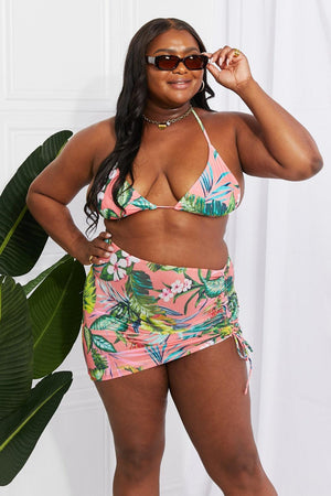 Beach Bum Sarong and Plus Size High Cut Bikini - MXSTUDIO.COM