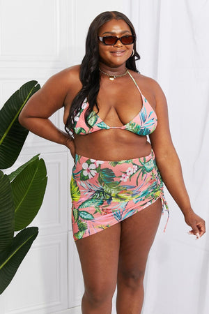 Beach Bum Sarong and Plus Size High Cut Bikini - MXSTUDIO.COM