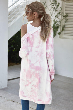 Calming Embrace Longline Tie Dye Cardigan - MXSTUDIO.COM