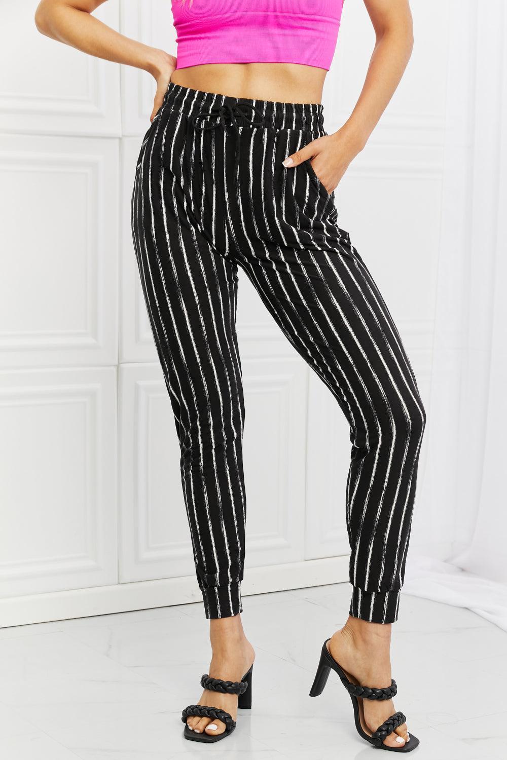 Day-To-Day Comfort Plus Size High Waisted Joggers - MXSTUDIO.COM