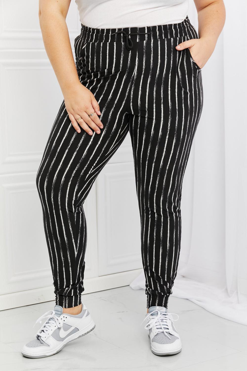 Day-To-Day Comfort Plus Size High Waisted Joggers - MXSTUDIO.COM