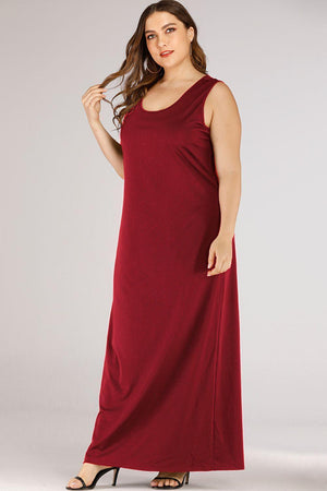 Exquisite Plus Size Sleeveless Maxi Tank Dress - MXSTUDIO.COM