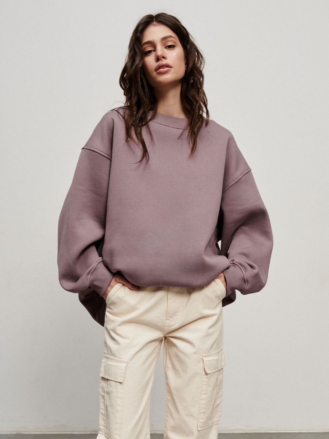 Feel Secure Crew Neck Oversized Sweatshirt
