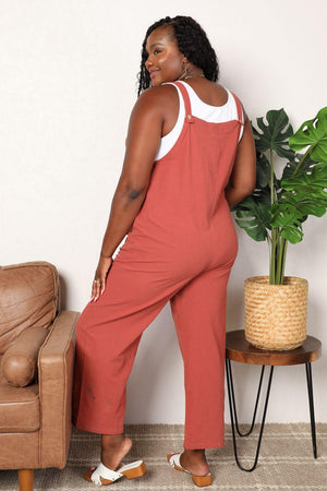 Feel Excited Sleeveless Wide Leg Overalls - MXSTUDIO.COM