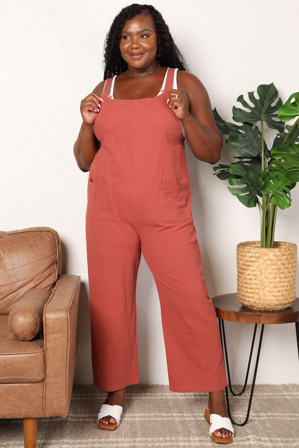 Feel Excited Sleeveless Wide Leg Overalls - MXSTUDIO.COM