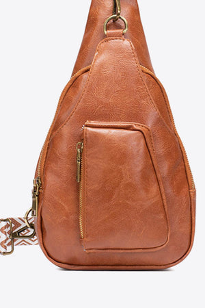Hassle-Free Getaway PU Leather Sling Bag - MXSTUDIO.COM