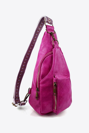 Hassle-Free Getaway PU Leather Sling Bag - MXSTUDIO.COM