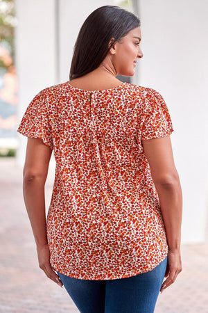Ignore Negativity Lace Plus Size Floral Blouse - MXSTUDIO.COM