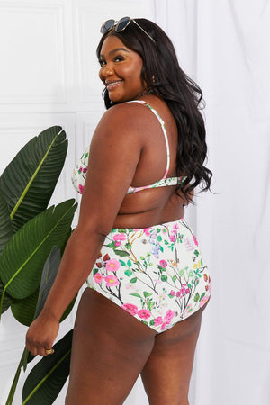 Living In Paradise Plus Size Floral Bikini - MXSTUDIO.COM