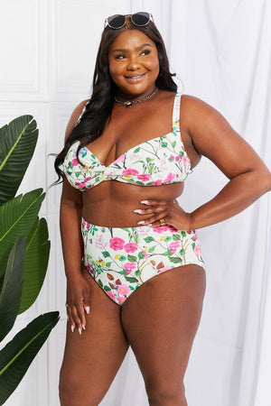 Living In Paradise Plus Size Floral Bikini - MXSTUDIO.COM