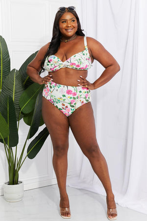 Living In Paradise Plus Size Floral Bikini - MXSTUDIO.COM