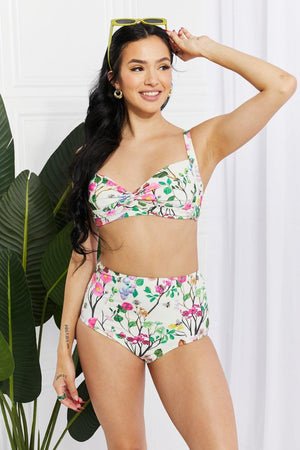 Living In Paradise Plus Size Floral Bikini - MXSTUDIO.COM
