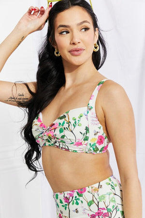 Living In Paradise Plus Size Floral Bikini - MXSTUDIO.COM