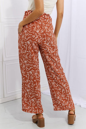 Plus Size Geometric Print Womens Wide Leg Pants - MXSTUDIO.COM