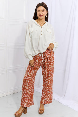 Plus Size Geometric Print Womens Wide Leg Pants - MXSTUDIO.COM