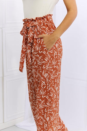 Plus Size Geometric Print Womens Wide Leg Pants - MXSTUDIO.COM