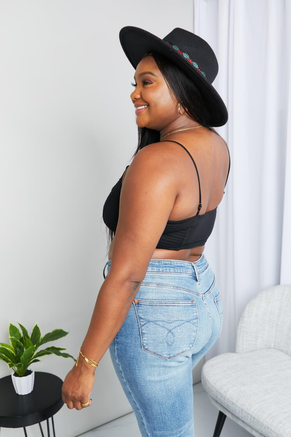Plus Size Seamless Comfort Textured Bralette - MXSTUDIO.COM