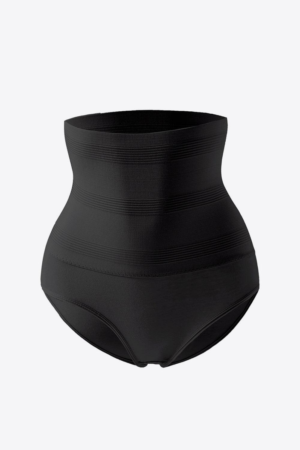 Ribbed Pull-On Black Shapewear Shorts - MXSTUDIO.COM