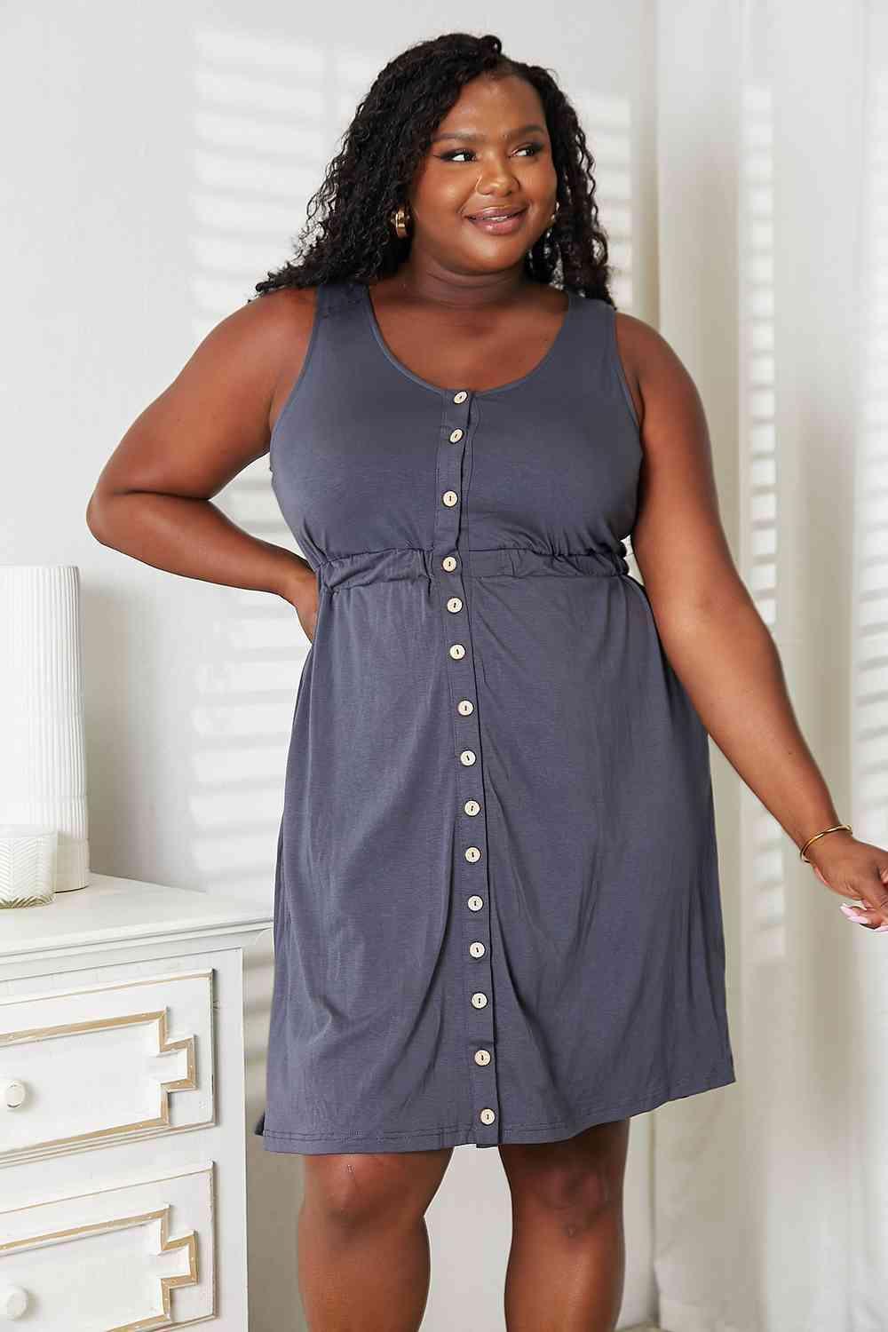 Sleeveless Button Down Magic Dress - MXSTUDIO.COM