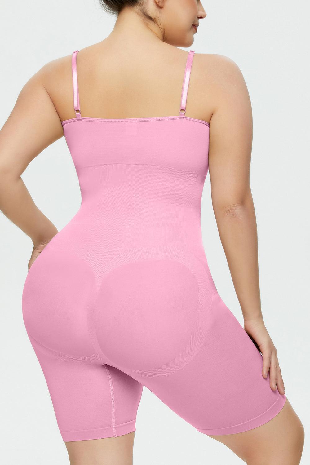 Super Cozy Shaping Plus Size Spaghetti Strap Romper - MXSTUDIO.COM