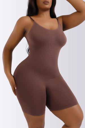 Super Cozy Shaping Plus Size Spaghetti Strap Romper - MXSTUDIO.COM