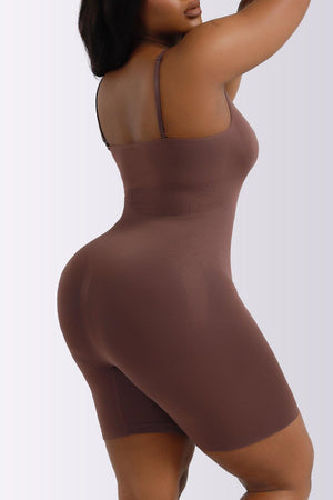 Super Cozy Shaping Plus Size Spaghetti Strap Romper - MXSTUDIO.COM