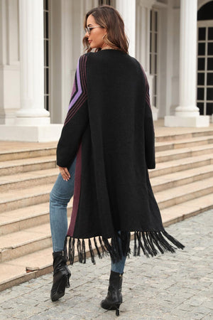 Unbothered By The Cold Fringe Duster Cardigan - MXSTUDIO.COM