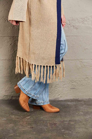 Unbothered By The Cold Fringe Duster Cardigan - MXSTUDIO.COM