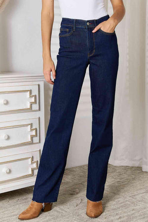 Keep The Faith Plus Size Straight Leg Jeans - MXSTUDIO.COM