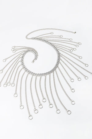 Eye-Catching Fringe Accent Women Chain Belt - MXSTUDIO.COM