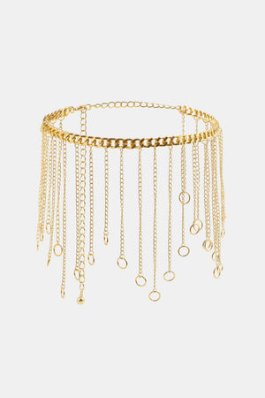 Eye-Catching Fringe Accent Women Chain Belt - MXSTUDIO.COM