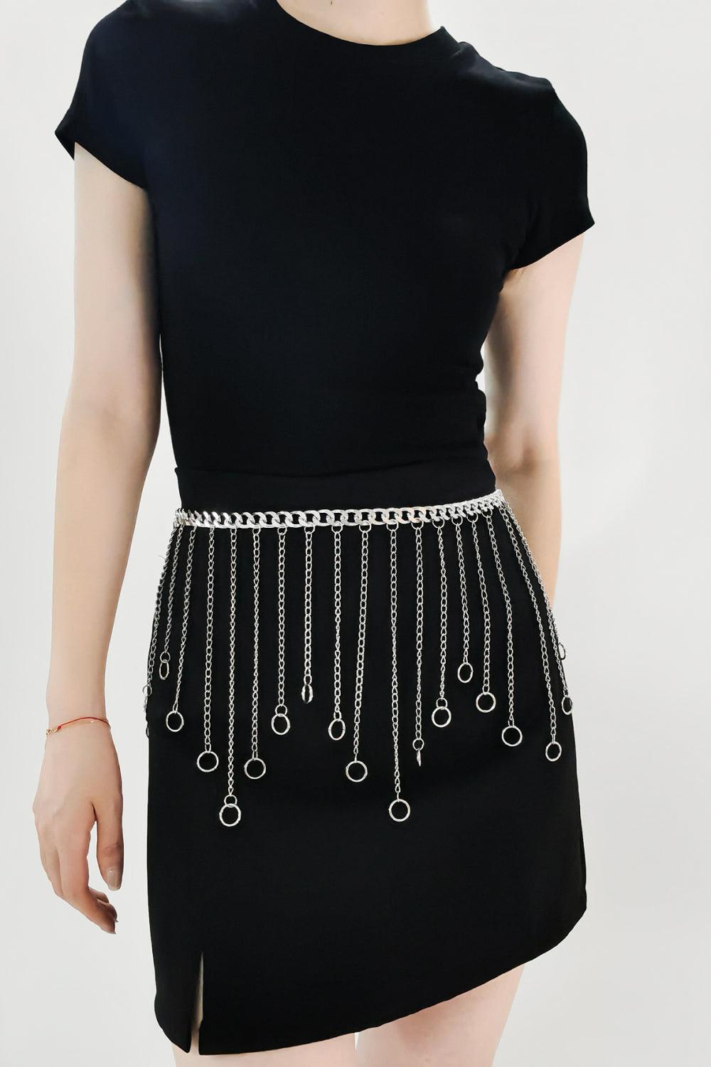 Eye-Catching Fringe Accent Women Chain Belt - MXSTUDIO.COM