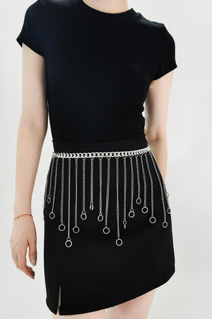 Eye-Catching Fringe Accent Women Chain Belt - MXSTUDIO.COM