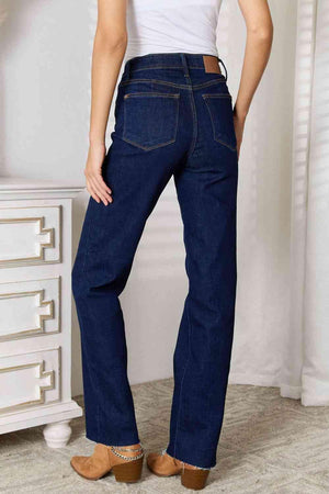Keep The Faith Plus Size Straight Leg Jeans - MXSTUDIO.COM