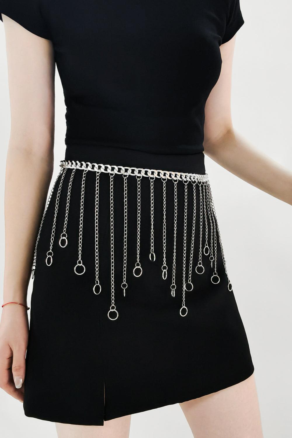 Eye-Catching Fringe Accent Women Chain Belt - MXSTUDIO.COM