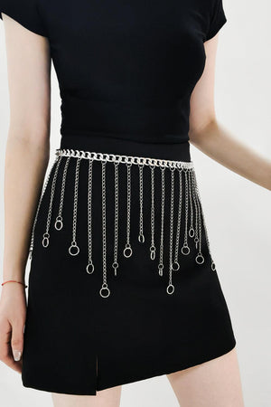 Eye-Catching Fringe Accent Women Chain Belt - MXSTUDIO.COM