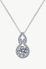 1 Carat Moissanite Drop Pendant Necklace - MXSTUDIO.COM