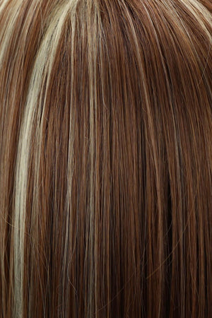 10'' Brown White Short Wave Full Machine Wig - MXSTUDIO.COM