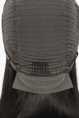 the back of a woman's head with long hair