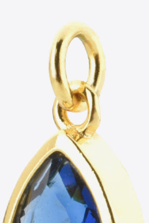 18K Gold-Plated Sterling Silver Birthstone Pendant - MXSTUDIO.COM