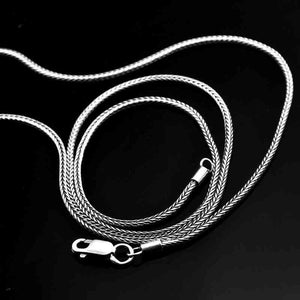 19.7" Foxtail Chain 925 Sterling Silver Necklace-MXSTUDIO.COM