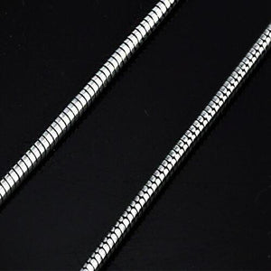 19.7" Snake Chain 925 Sterling Silver Necklace-MXSTUDIO.COM