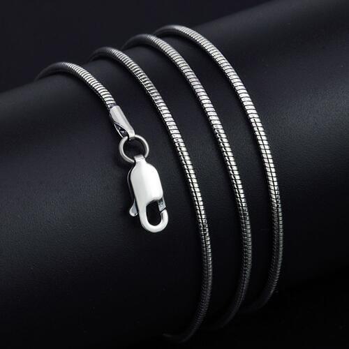 19.7" Snake Chain 925 Sterling Silver Necklace-MXSTUDIO.COM