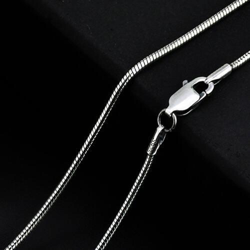 23.6" Snake Chain 925 Sterling Silver Necklace-MXSTUDIO.COM